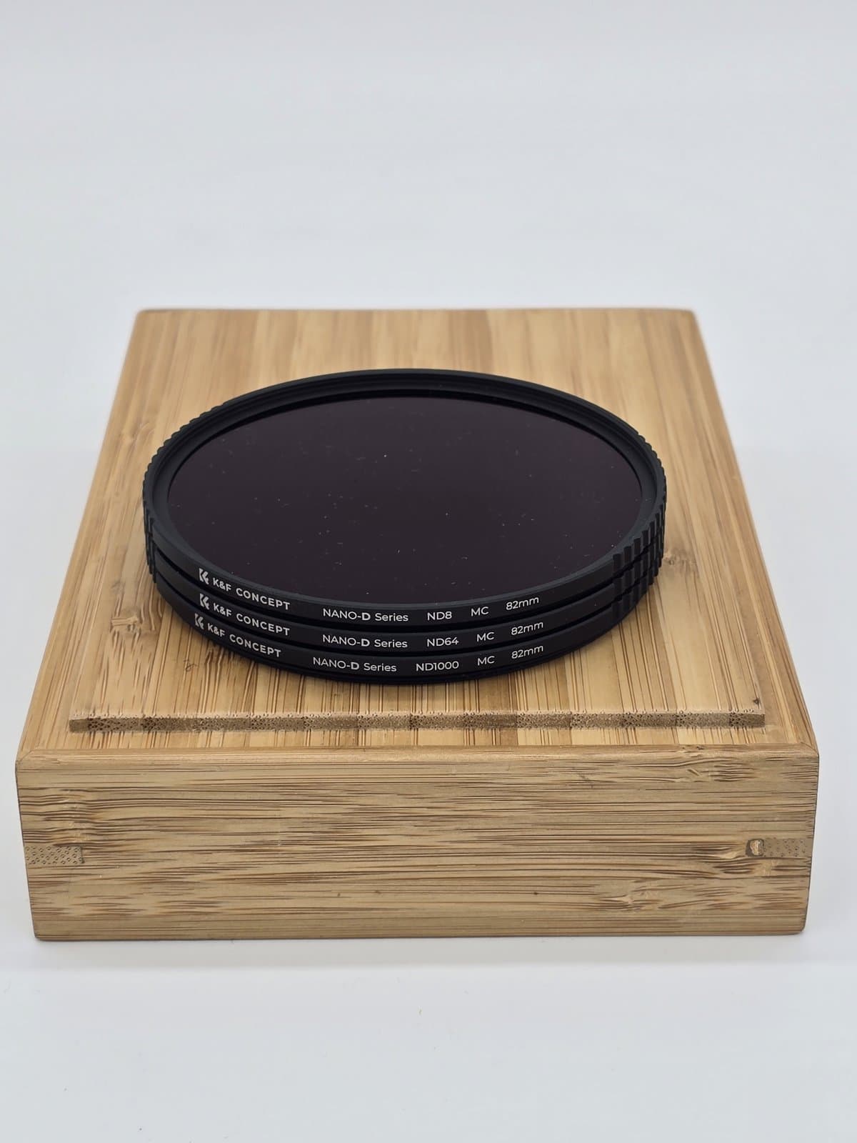 K&F Concept Nano-D sada ND filtrů 82 mm (ND8, ND64, ND1000) s pouzdrem