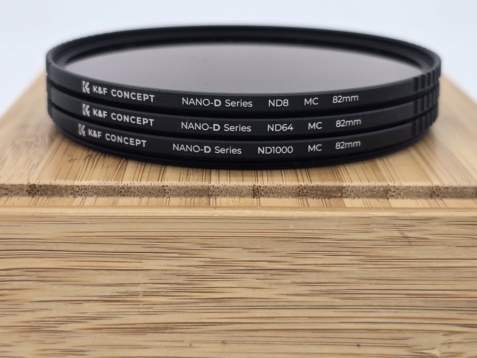 K&F Concept Nano-D sada ND filtrů 82 mm (ND8, ND64, ND1000) s pouzdrem fotka 3
