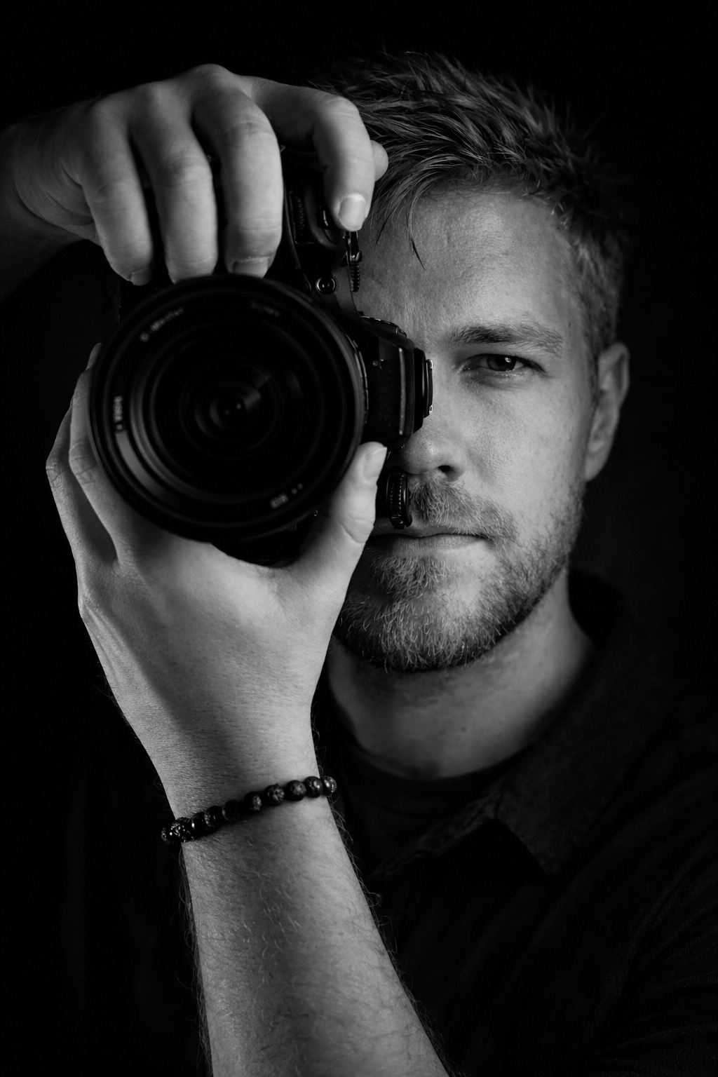 Jiří Hafoto s fotoaparátem